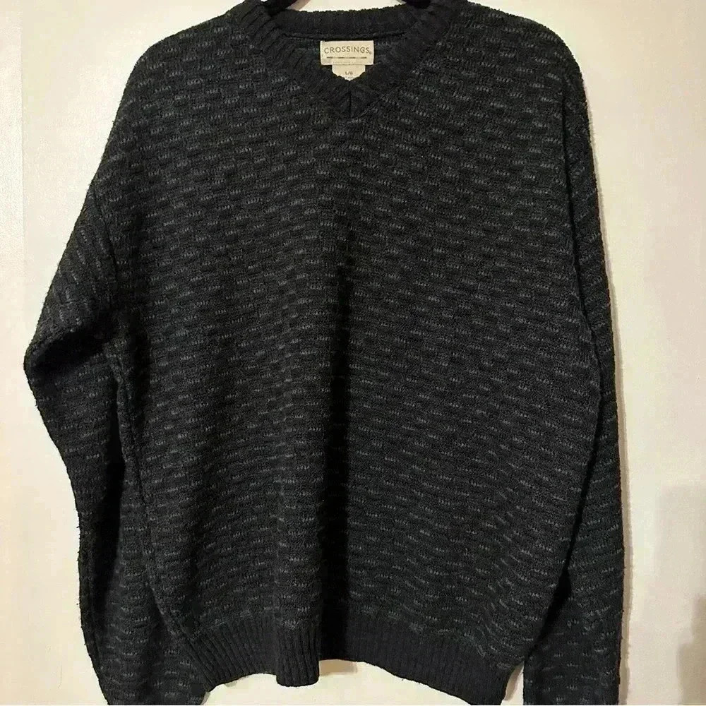 Crossings Sweater men’s Large V-neck